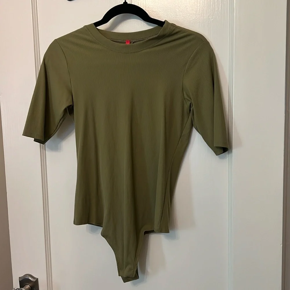 Sage green Spanx bodysuit. - Picture 1 of 2